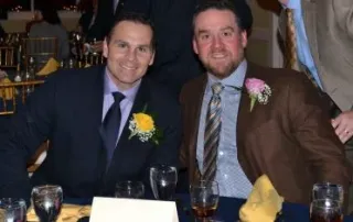 from left to right police officer Rich Falotico and Ron Benitez MD