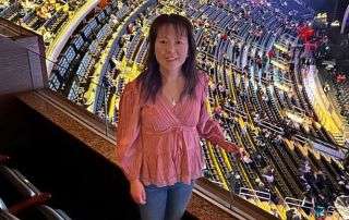 Christina, an avid concertgoer, is back in action now that her struggle with facial spasms is behind her.